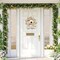 Door Hangers Welcome Sign Blooming Flowers Birdhouse Wall Tags Plaque for Farmhouse Porch Front Yard Ornament Ironwork